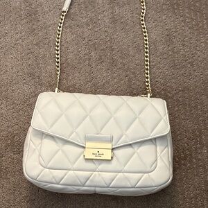 Kate Spade Cream Quilted Shoulder Bag